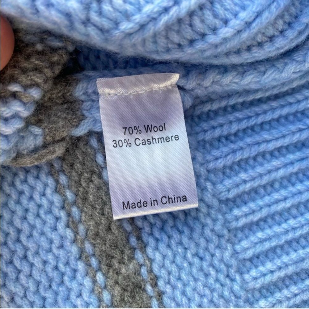 La Ligne Marin Sweater Blue with Gray Stripes sz S - Picture 3 of 3